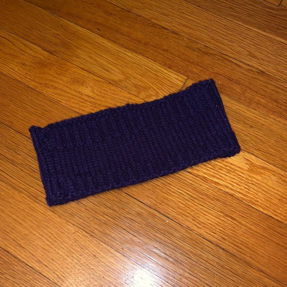 Purple Knit Winter Headband